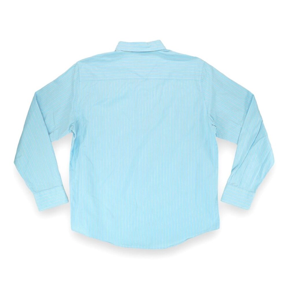 Aeropostale Nineteen Eighty Seven Men's Striped Dress Shirt Blue Size XL‎ - Picture 2 of 5